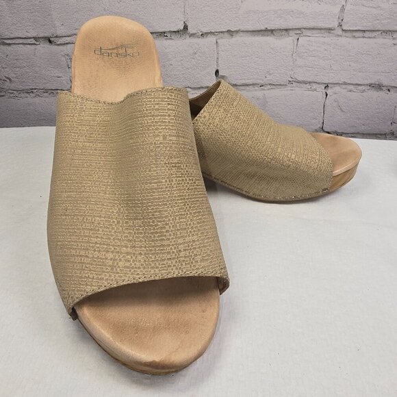 DANSKO MACI SANDALS PLATFORM SOLE WOMENS EURO SIZE 40 US SIZE 9.5 TAUPE COLOR - Picture 8 of 12